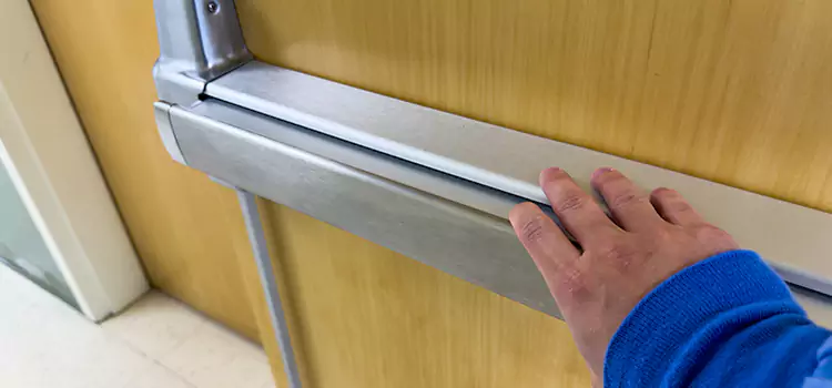 Installing a Push Bar on a Door Sandusky